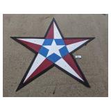 Star Barn Quilt (wood, 5-ft wide)