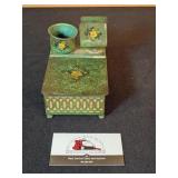 Metal cigarette, lighter holder