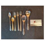 Cocktail forks & spoons and misc pieces