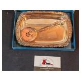 Rogers silverplate cranberry server