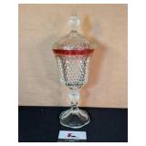 15.5" covered candy container