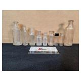 Collection of small bottles/vials