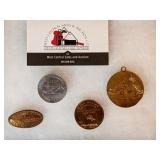 Collectible coins (RCA Victor, SF, daredevil)