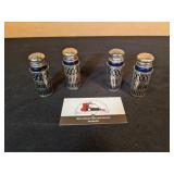 Cobalt blue & silverplate S&Ps