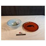 Bauer bowl and Clayworks trout plate