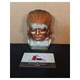 Rosemeade chalkware Indian chief (1955)