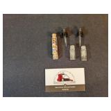 Vial, 2 small dropper bottles