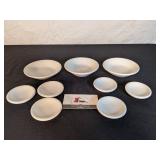 3 butter dishes, 6 individual butter dishes