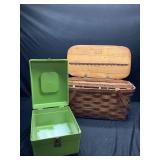 Picnic Basket and Sewing Case