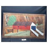 Wood Covered Bridge Decor
