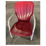 Red Metal Lawn Chair