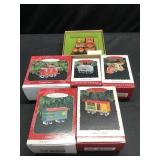 6 Train of Yuletide a central Christmas Ornaments