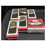 6 Classic American Cars Christmas Ornaments
