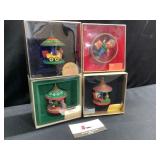 4 Hallmark Christmas ornaments