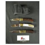 (3) Little Brand Knives & Sheaths