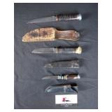 (3) Fixed Blade Knives