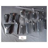 Misc. Black Leather Utility Pouches