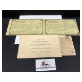 1950s Treasury/IRS US Government Order Forms for