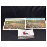 Vintage University of Iowa Stadium Postcards