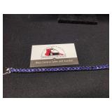 Sterling Silver Blue Sapphire Tennis Bracelet