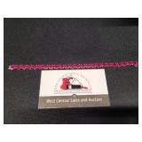 AAA Pink Ruby TGW 25ct. Sterling Silver Tennis