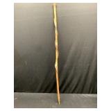 Antique Handmade Walking Stick Cane with Wrap