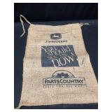 John Deere Burlap Bag