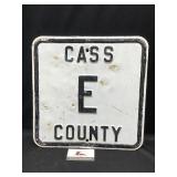Metal Cass County Sign