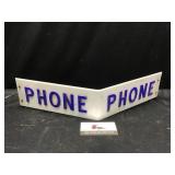 Plastic Phone Sign