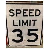 Speed Limit 35 Sign