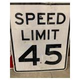 Speed Limit 45 Sign