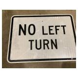 No Left Turn Sign