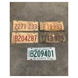 License Plates- Illinois 1953 & 1956