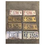 License Plates- Illinois 1983, 1984, 1986