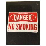Danger no smoking sign