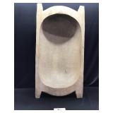 Hand carved wooden mold.