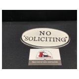 No Soliciting Sign