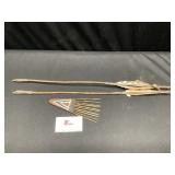 Native American Hair Brush And Arrows