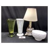 Milk Glass and Decor