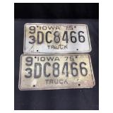 1975 License Plates