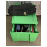 Rolling cabinet full of files