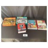 Scrapbooking books and puzzles