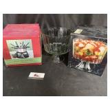 Fondue set and pedestal bowl