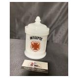 Antiseptic glass jar