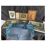 Miscellaneous prints and cooler