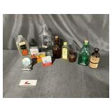 Miscellaneous bottles and tins