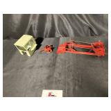 Parts lot, International cab, McCormick loader