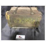 Wooden ammo box
