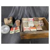 Vintage car parts, oil filters, spark plugs, h