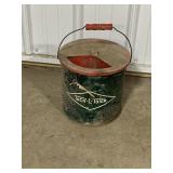 Metal minnow bucket